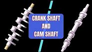Difference between Crankshaft and Cam shaft #mechanicalengineering #parts