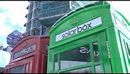 London's iconic red telephone boxes to become neon-green mobile phone chargers