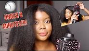 HOW TO BLOW DRY THICK NATURAL 4C HAIR - Using the revlon blow dryer brush (UNDER 8 MINUTES!!!)