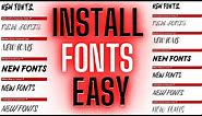 How to INSTALL FONTS For you to use in obs studio and other applications (FAST and EASY)