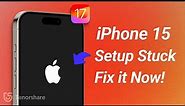 How to Fix iPhone Stuck on Apple Logo During iPhone 15 Setup (iOS 17)