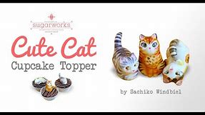 Cute Cat Cupcake Toppers By Sachiko Windbiel