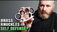 Testing Brass Knuckles | Do they hurt you more than they hurt them?