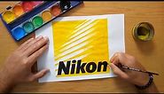 How to draw the Nikon logo