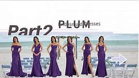 Silky, Chic Purple Bridesmaid Dresses Collection