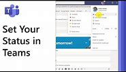 How to set status in Microsoft Teams