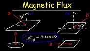 Magnetic Flux, Basic Introduction - Physics Problems