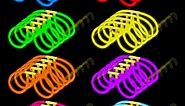 50 Pack Neon Glow Glasses in the Dark Glasses, Glow Sticks Sunglasses Bulk for Kid Teens Adults Neon Rave Party
