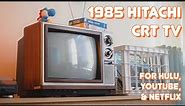 80's Hitachi CRT TV - Using A CRT In 2021, Streaming Youtube, Netflix, Hulu