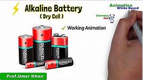 Alkaline Battery | Dry cell | Working animation | Chemistry ask