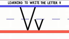 Write the Letter V - ABC Writing for Kids - Alphabet Handwriting by 123 ABC tv
