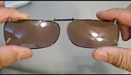 How To Use Clip On Sunglasses (easy put on eyeglasses)