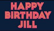 Happy Birthday Jill
