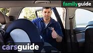 How to install a front facing baby car seat