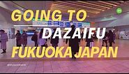 Going to Dazaifu Shrine from Tenjin Station in Fukuoka Japan