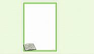 Simple Blank Diary Page Border