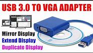 USB 3.0 TO VGA Adapter I How to use USB to VGA Adapter