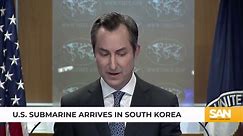 US submarine arrives in South Korea amid drills, missile launch