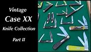 Vintage Case XX Knife Collection - Part 2 - 1940s - 1970 old pocket knives Sunfish, Copperhead, Jack