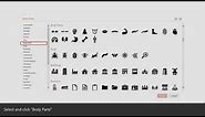 How to insert Body parts icon in PowerPoint slide