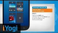 Add a Home Screen Page on Samsung® GALAXY S4