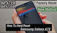 Samsung Galaxy A72 Hard Reset | How To Factory Reset Samsung A72 (A725f)