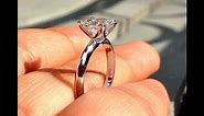 GIA Certified G-color, VVS2-clarity 1.13 carat Princess Cut Diamond Solitaire Engagement Ring