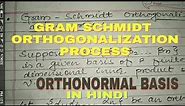 Gram Schmidt Orthogonalization Process in hindi.