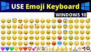 emoji keyboard ka use kaise kare laptop me | how to use emoji in pc | use emoji in windows 10