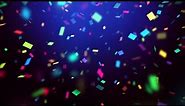Aesthetic Confetti Background | Colorful Confetti Background | Confetti Video Overlay