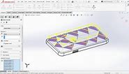 How to make 'Textured Mobile Case' in Solidworks 2016