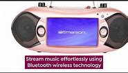 Emerson 7" LCD Wireless Stereo Boombox w/ TV Tuner, CD/D...