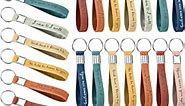 Fumete 24 Pcs Inspirational Keychains Gift for Women Motivational Quote Key Chains Rings Thank You Teacher Gifts (Bright Color)