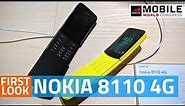 Nokia 8110 4G First Look | Iconic Feature Phone in a 4G Avatar #MWC18