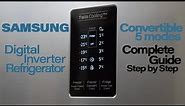 Samsung Refrigerator 5 in 1 Convertible | Full Guide Step by Step | Digital Inverter & Twin Cooling