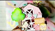 Pink Barn Box 3D SVG file for Bearly Arts
