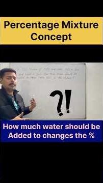 Percentage Problems #shorts #percentage #percentage_math #mixture
