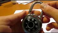 How to unlock a combination lock (no paper, no pens, no aluminum)