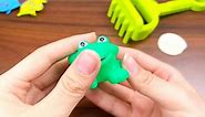 Rubber Frogs Squeak and Floating Green Frog Rubber Bath Toy