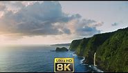 8K Nature | 1 Hour of Kauai Hawaii Cinematic Aerials | Meditate / Yoga / Screensaver