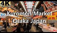 Kuromon Market Osaka Japan Full Walkthrough
