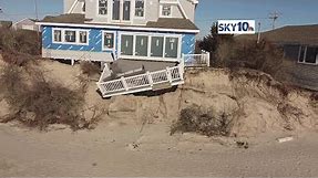 Drone reveals coastal property damage in Rhode Island