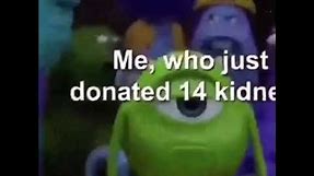 Me, who just donated 14 kidneys