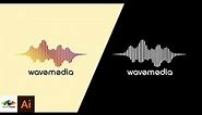 Adobe Illustrator | How to create a Simple and easy music wave design (Logo design)