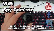 WiFi Spy Camera,1080P Portable Hidden Cameras Wireless Home Security Small Camera
