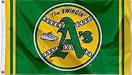 Oakland Athletics Retro Vintage Logo Flag and Banner