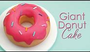 How to make a Giant Donut (Doughnut) Cake Decorating Tutorial