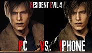 Resident Evil 4 iPhone 15 Pro Max vs PC Graphics Comparison