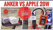 Apple vs Anker Best USB-C Charger for iPhone Fast Charging