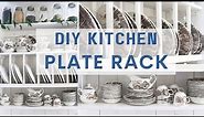 DIY Plate Rack: Plate Rack Kitchen Shelf